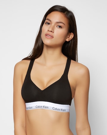 Invisible Soutien-gorge 'Lift' Calvin Klein en noir : devant