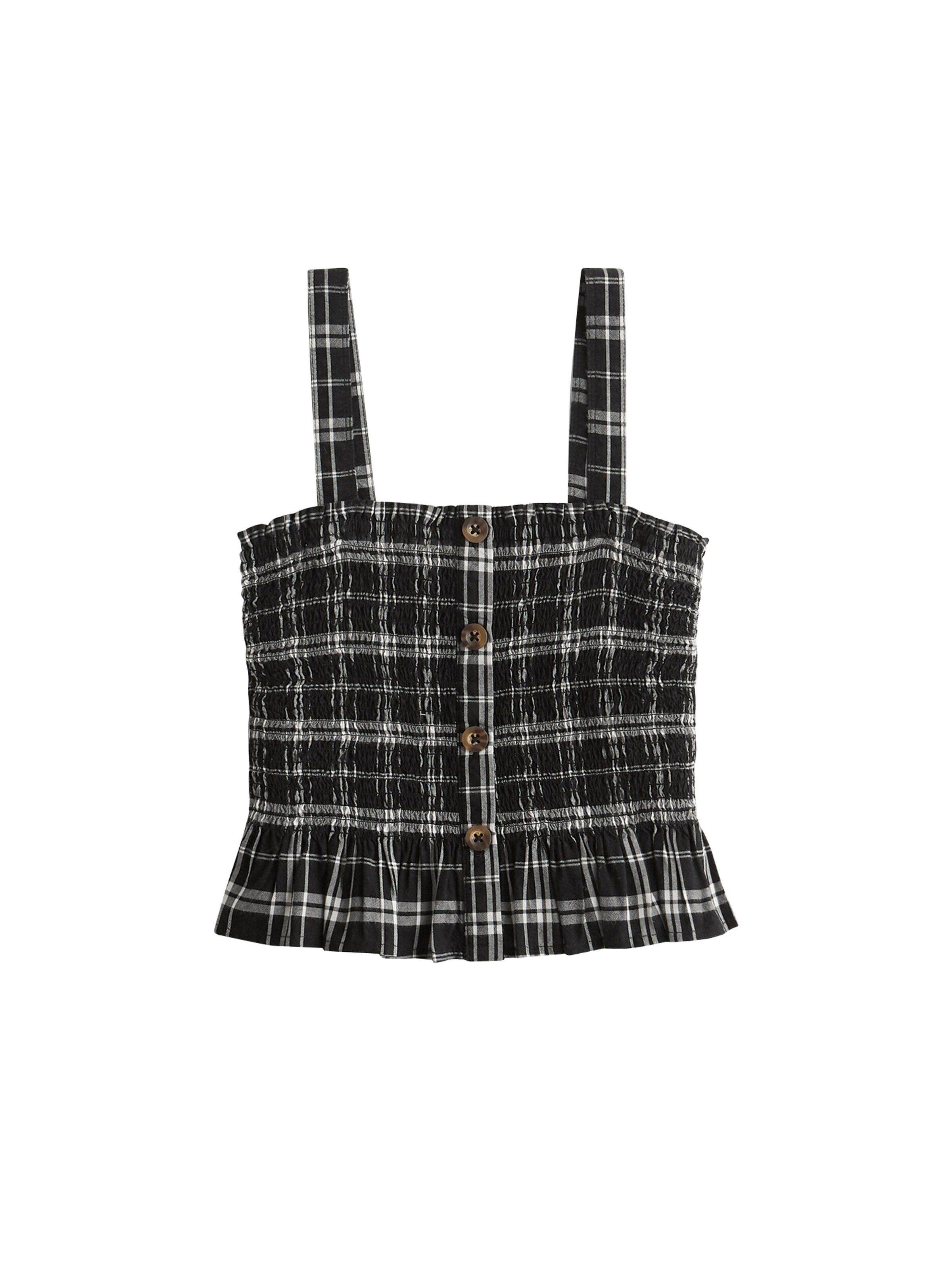 HOLLISTER - Top 'BTS19-SS ASIA WAFFLE SNAP HENLEY F 2CC' in schwarz