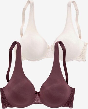 NUANCE T-shirt Bra in Beige: front