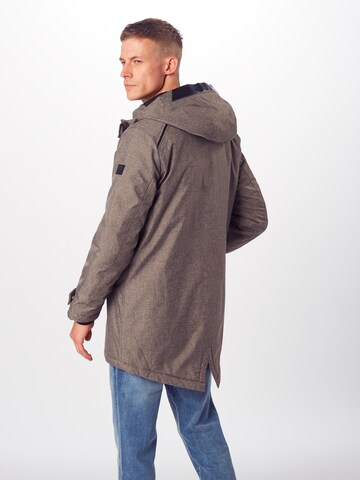 Parka mi-saison JACK & JONES en gris : derrière