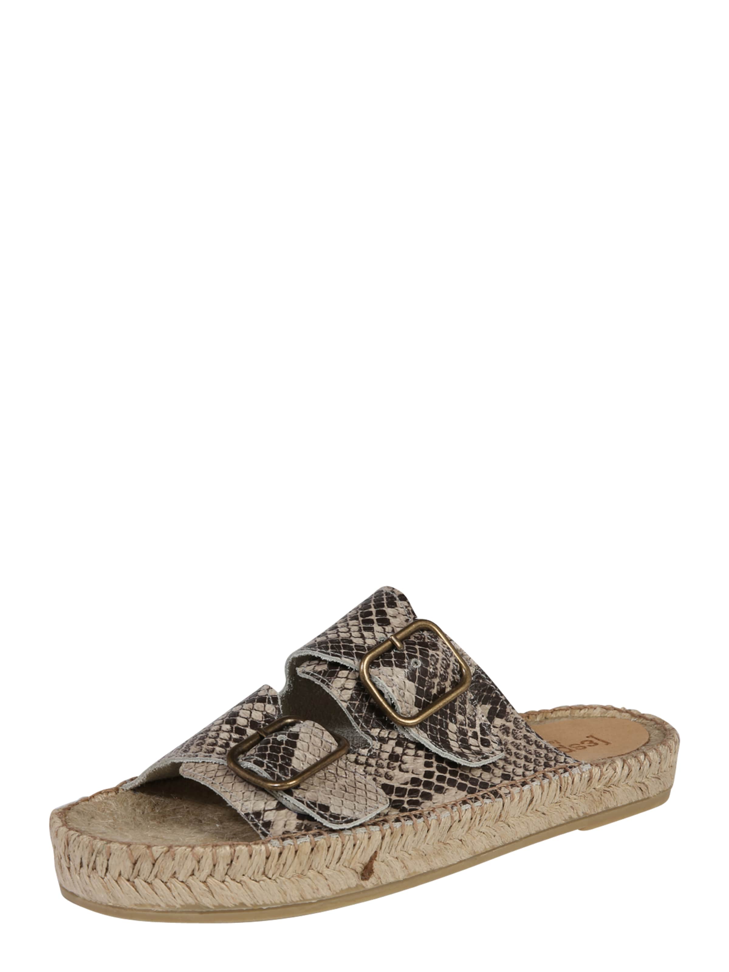 espadrij l´originale Slipper 'Claquette Print' in Beige: predná strana
