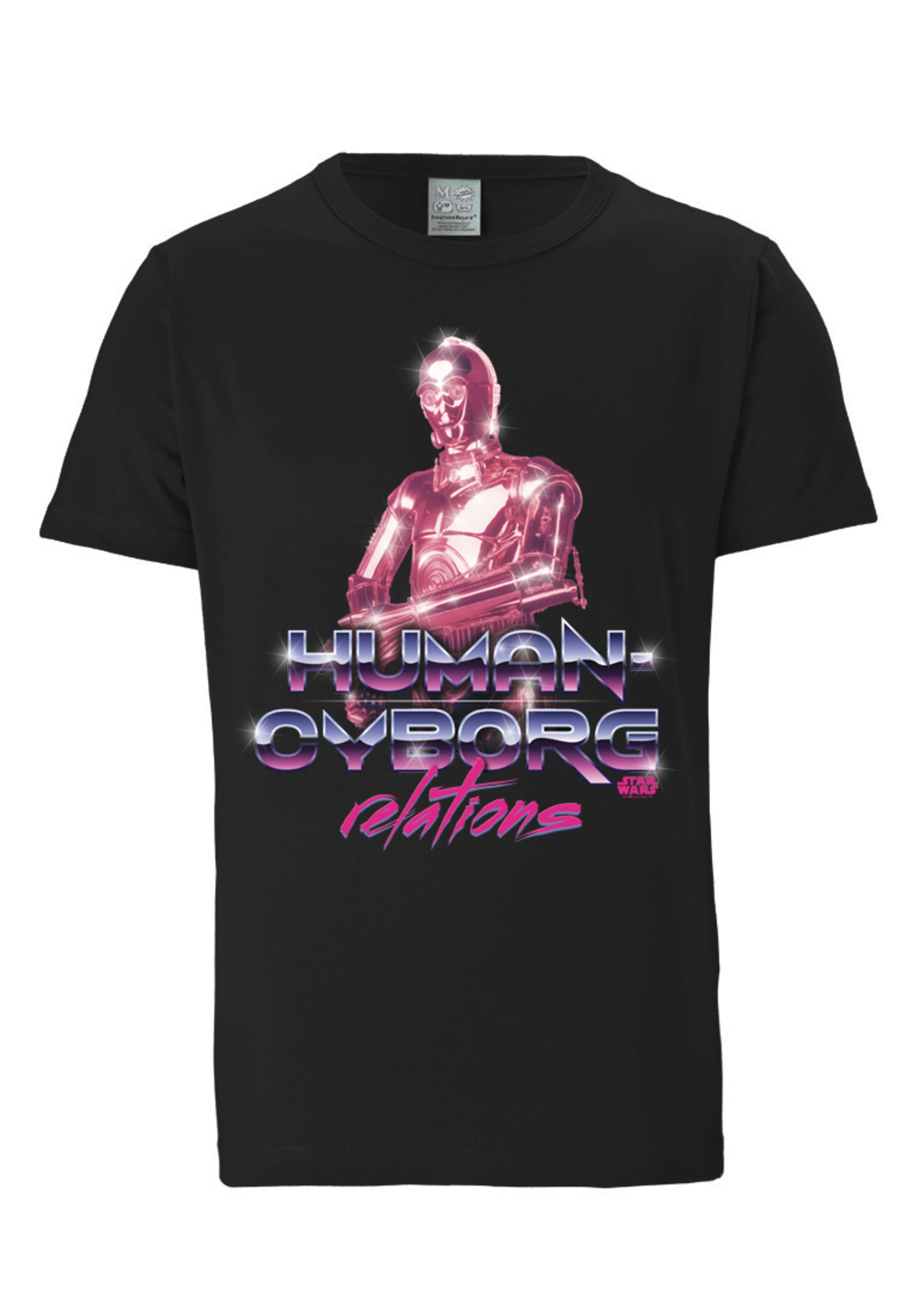 LOGOSHIRT Shirt in Black: front