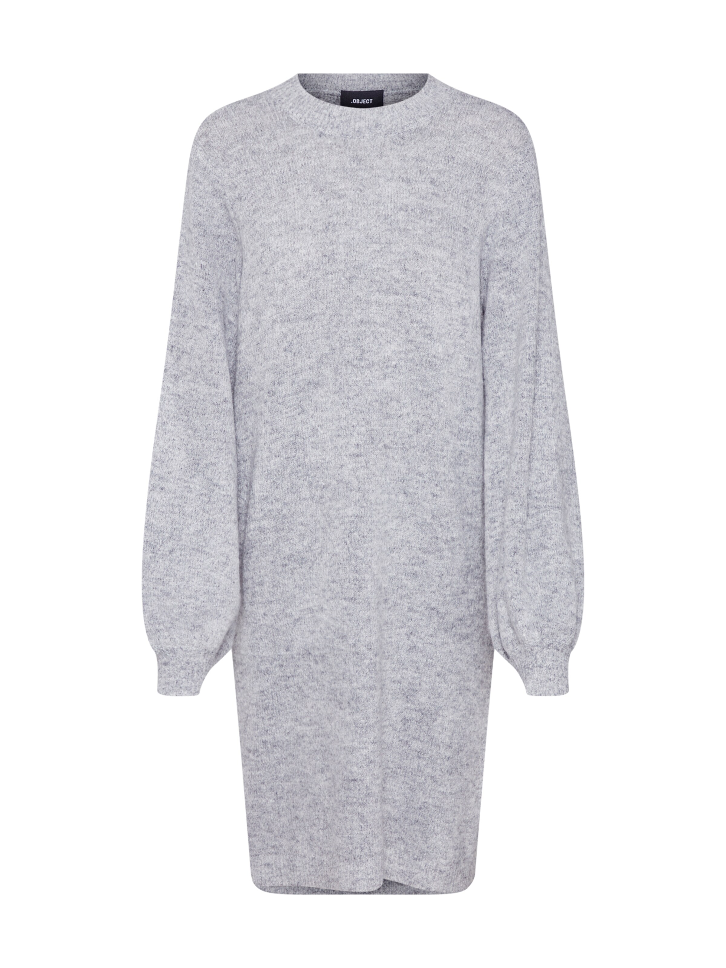 OBJECT - Gebreide jurk 'EVE NONSIA' in de kleur Lichtgrijs