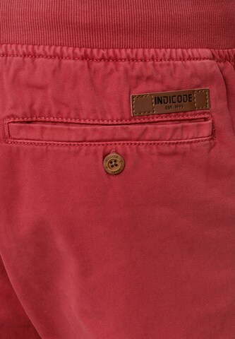 INDICODE JEANS Loose fit Chino Pants 'Carver' in Red