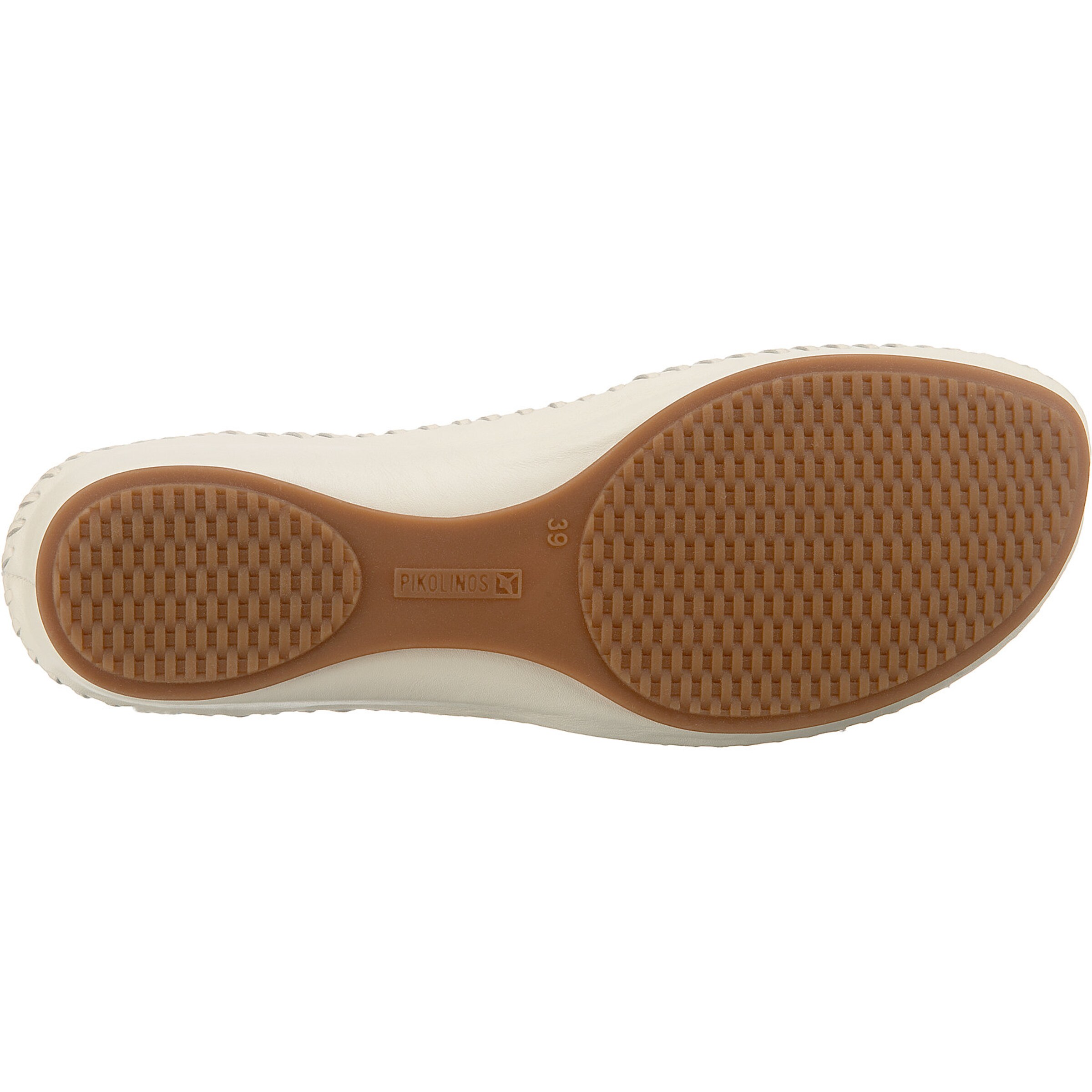 Balerini cu curea glezna 'P. Vallarta' de la PIKOLINOS pe alb