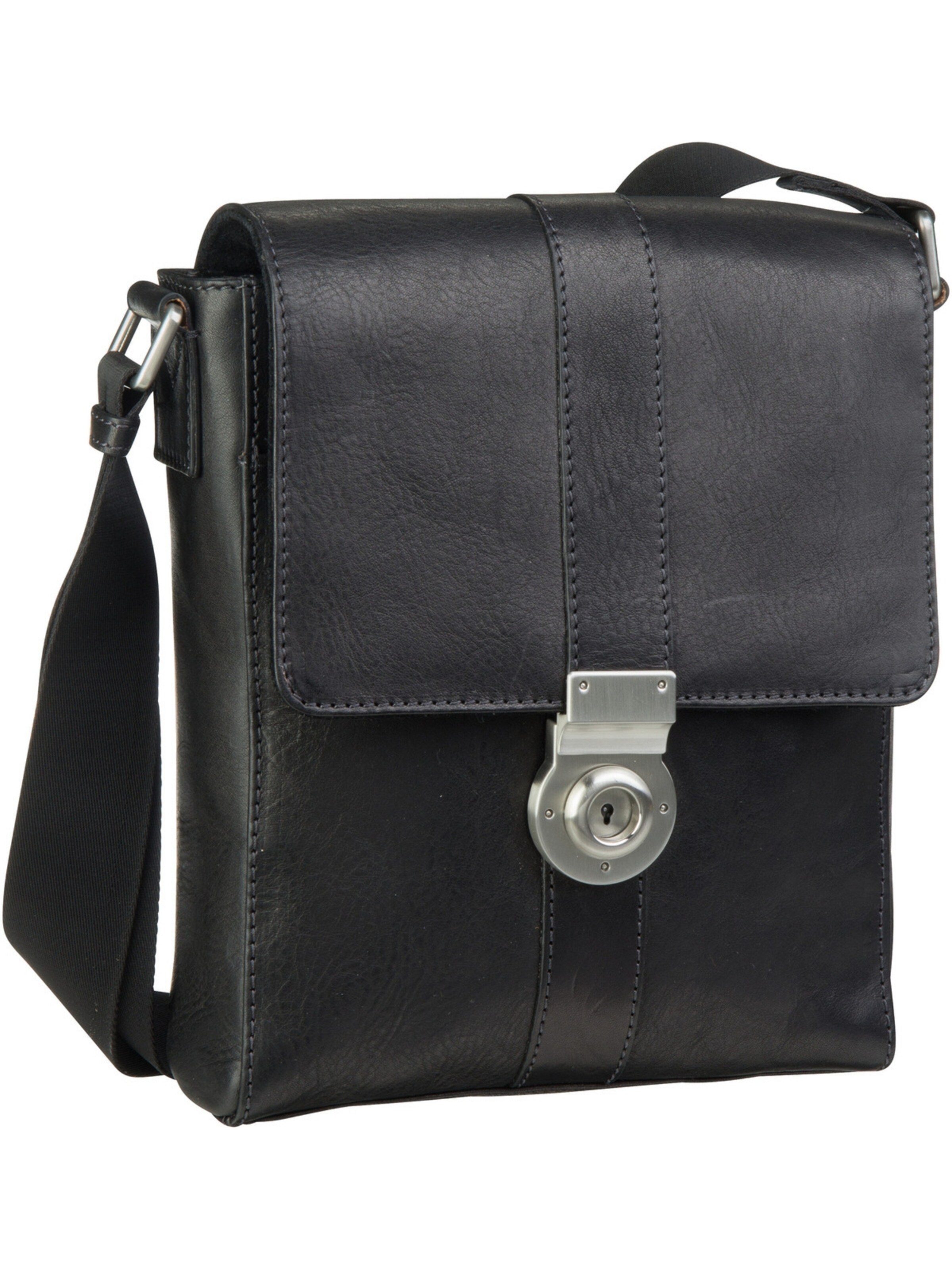 LEONHARD HEYDEN Schoudertas 'Bergamo' in Zwart: voorkant