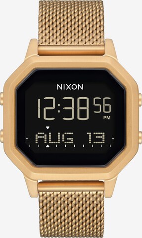 Orologio digitale 'Siren Milanese' di Nixon in oro: frontale