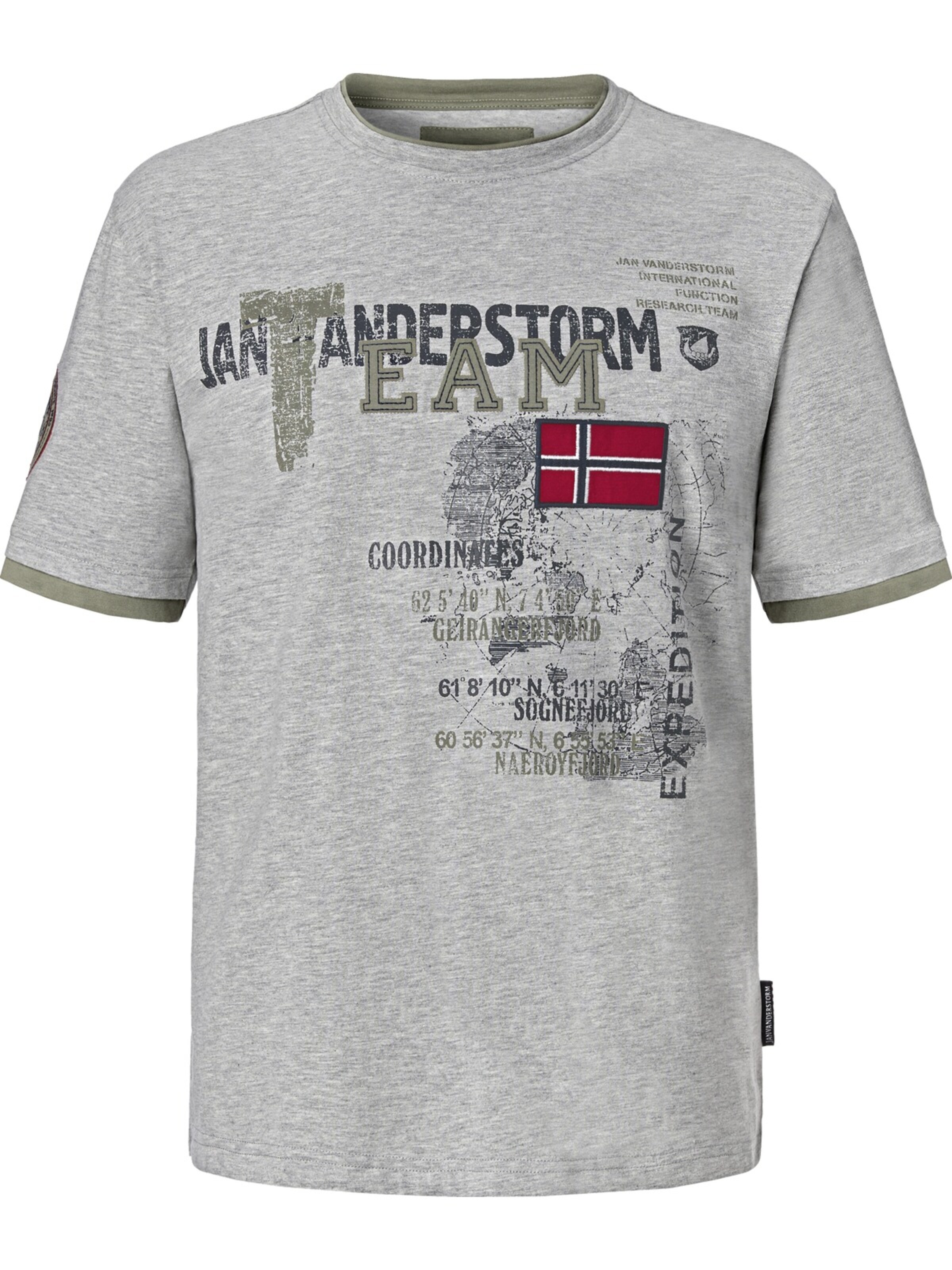 Jan Vanderstorm Shirt 'Sölve' in Grey: front