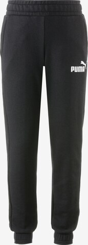 Tapered Pantaloni sport de la PUMA pe negru: față