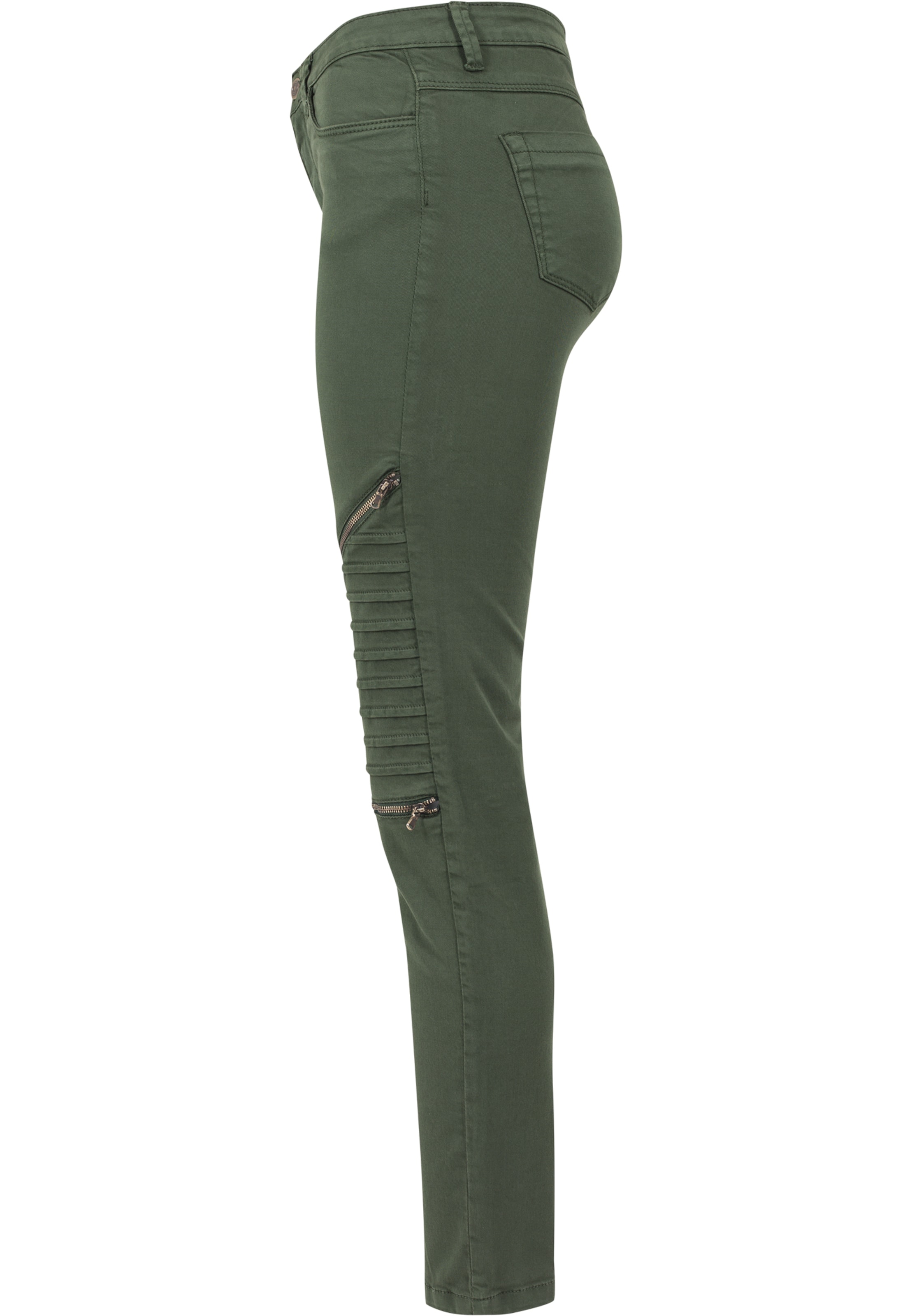 Slimfit Pantaloni de la Urban Classics pe verde