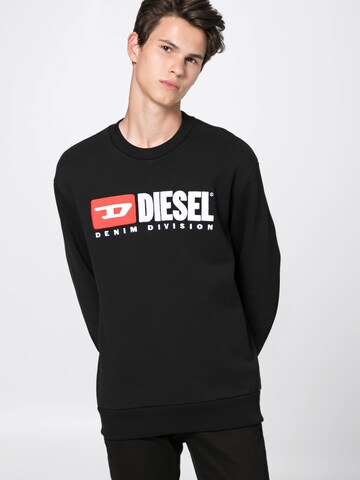 Sweat-shirt 'S Crew Division' DIESEL en noir : devant