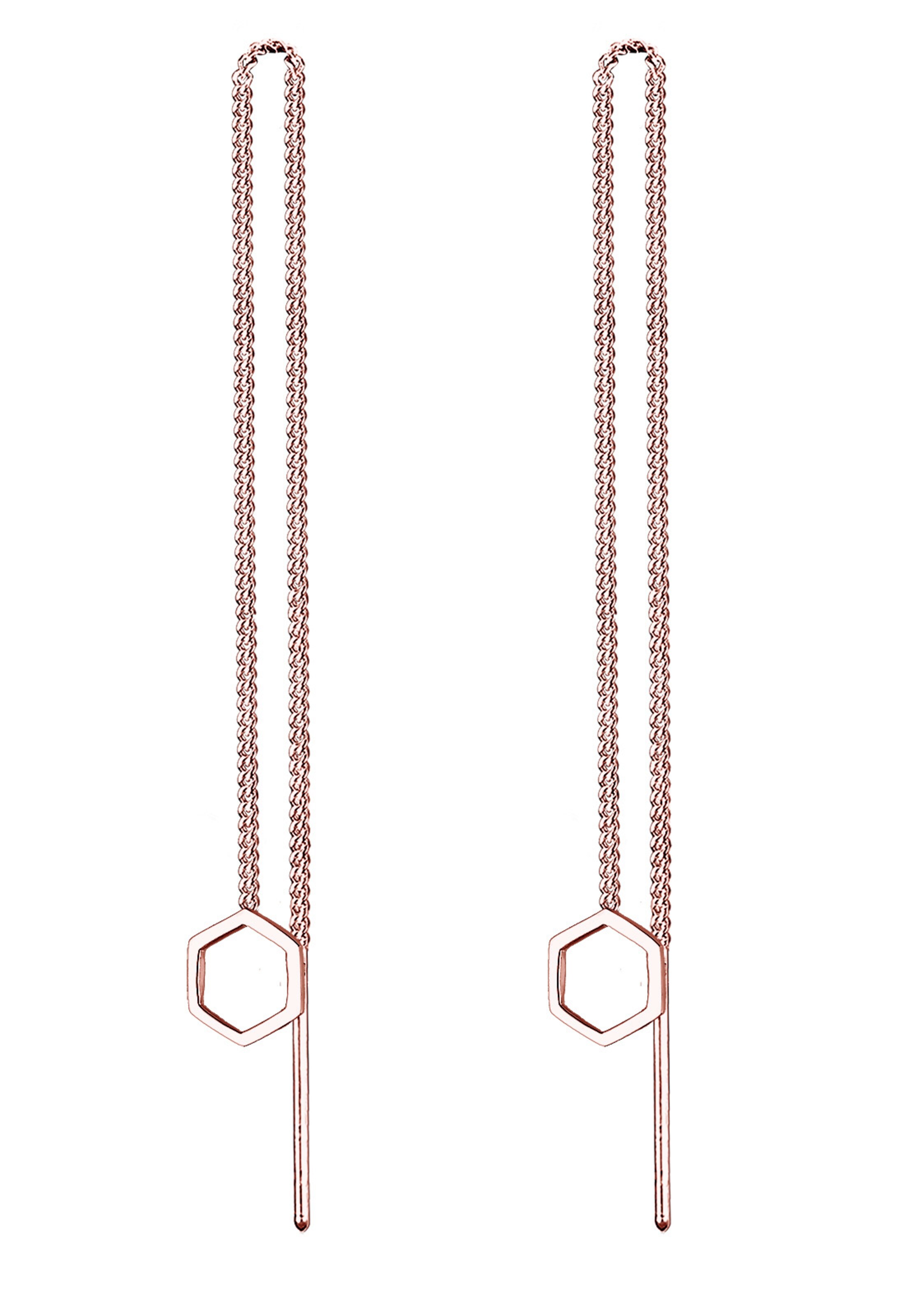 ELLI Ohrringe 'Hexagon' in Gold