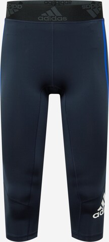 ADIDAS SPORTSWEAR Skinny Sporthose 'Alphaskin' in Blau: predná strana