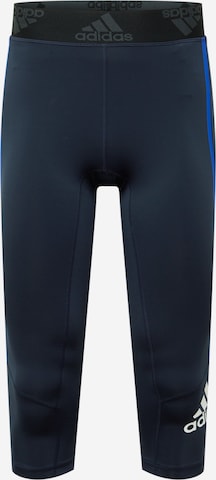 ADIDAS SPORTSWEAR Skinny Sportovní kalhoty 'Alphaskin' – modrá: přední strana
