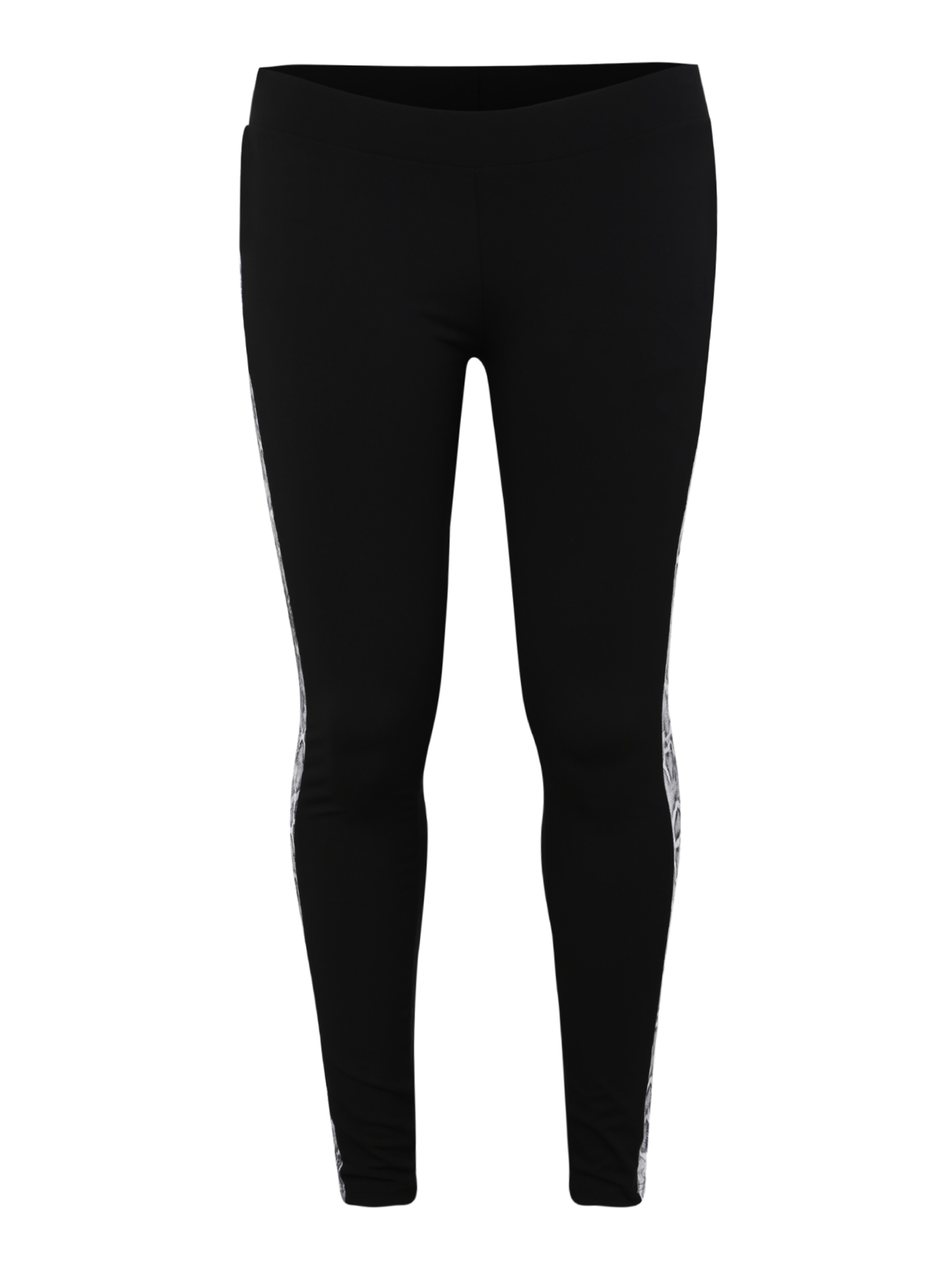 Urban Classics Curvy - Leggings 'Ladies Side Striped Pattern Leggings' in de kleur Grijs