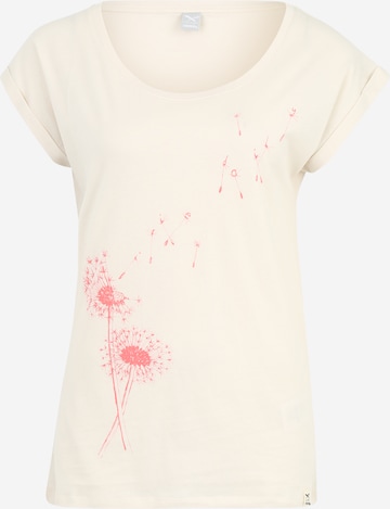 Iriedaily Shirt 'Pusteblume' in Wit: voorkant