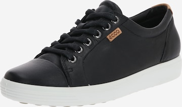 Sneaker low 'Soft 7' de la ECCO pe negru: față