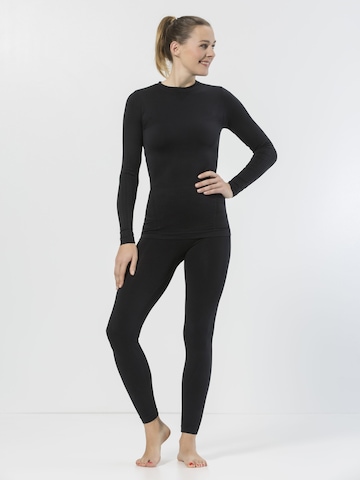 Whistler Bralette Base Layer in Black: front