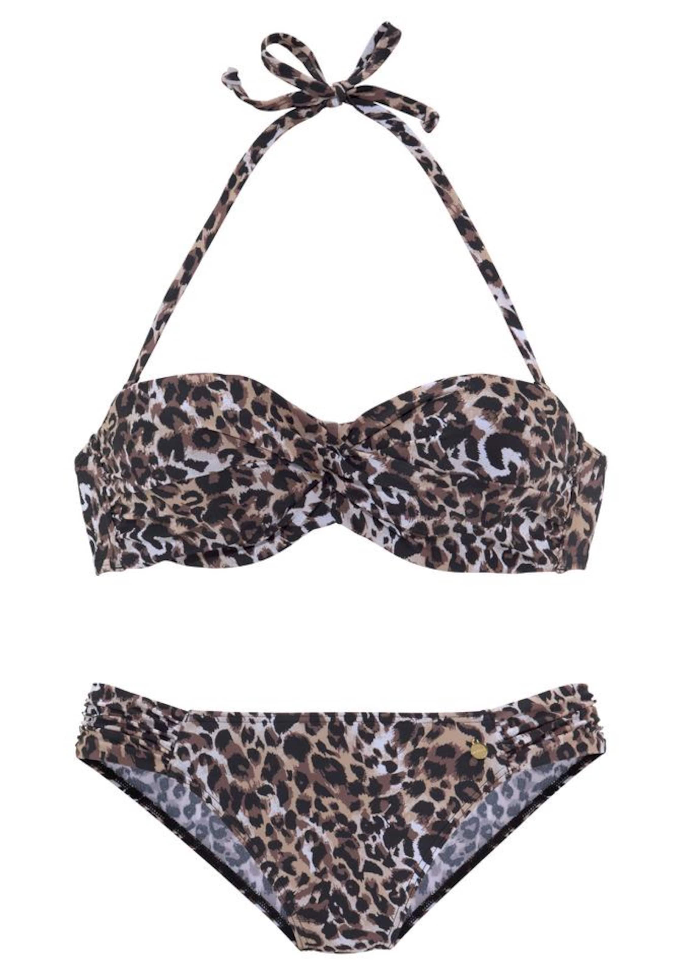 Balconnet Bikini LASCANA en marron : devant