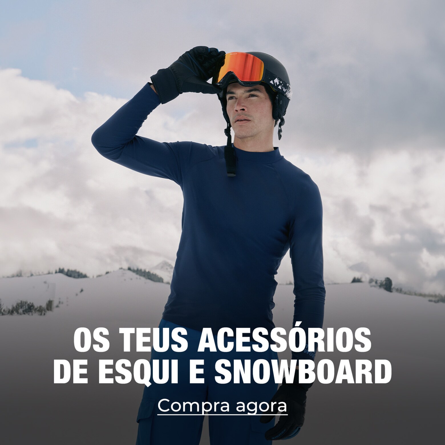 Roupa, equipamento, acessórios e muito mais Os teus artigos essenciais de esqui e snowboard