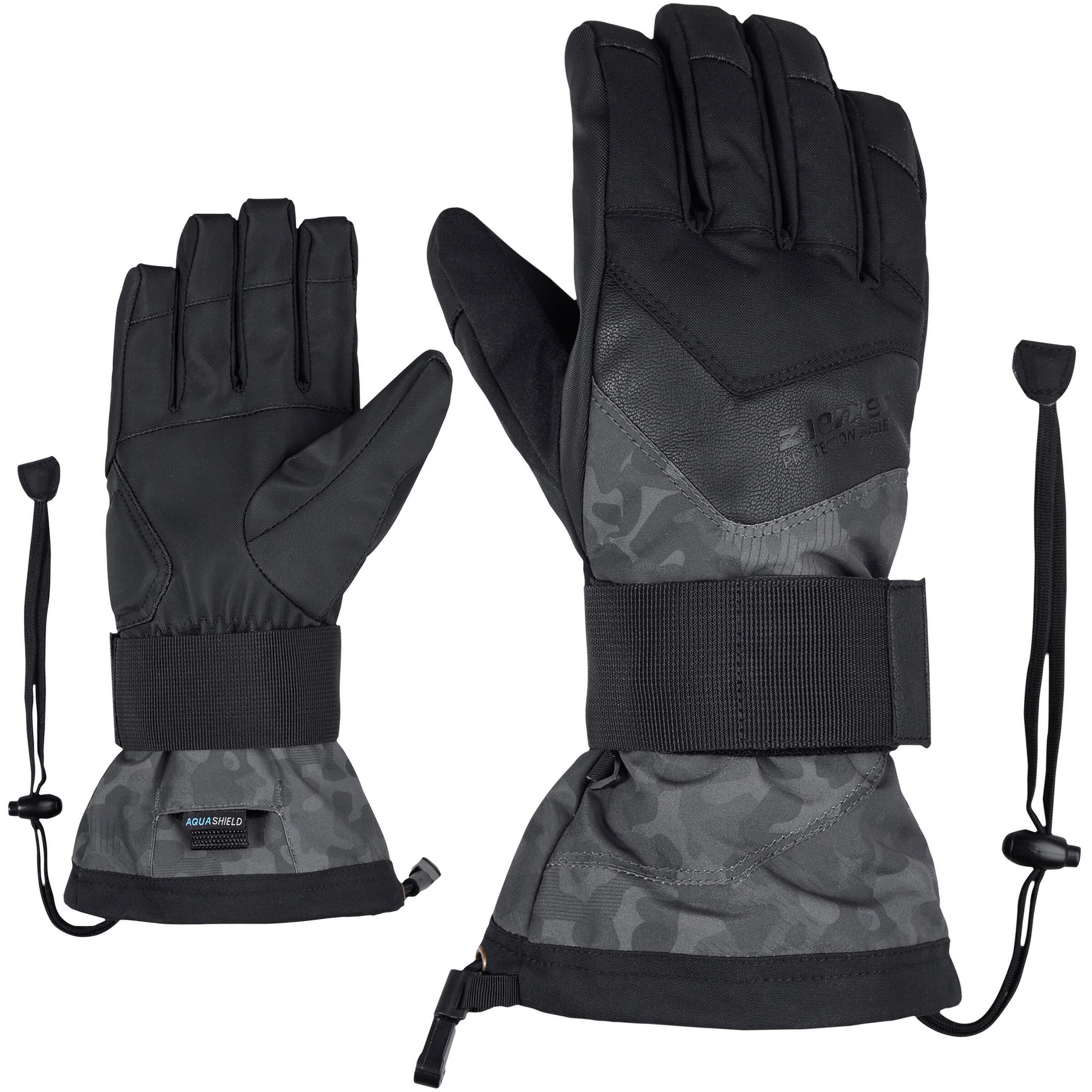 ZIENER - Snowboardhandschuhe 'Milan AS(R)' in grau