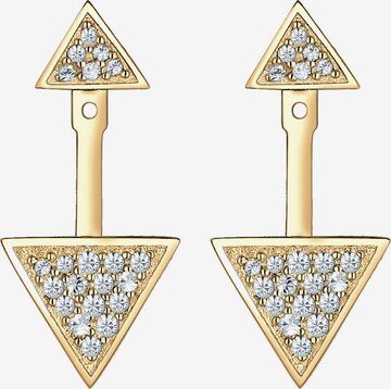 ELLI Earrings 'Double Studs' in Gold: front