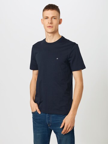 Calvin Klein Тениска в синьо: отпред