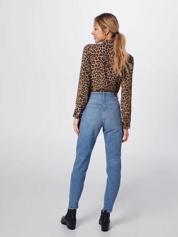 PIECES Slimfit Jeans 'Leah' in Blauw