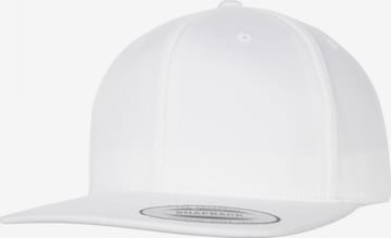 Cappello da baseball di Flexfit in bianco: frontale