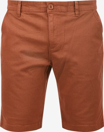 !Solid Regular Chino 'Lamego' in Bruin: voorkant