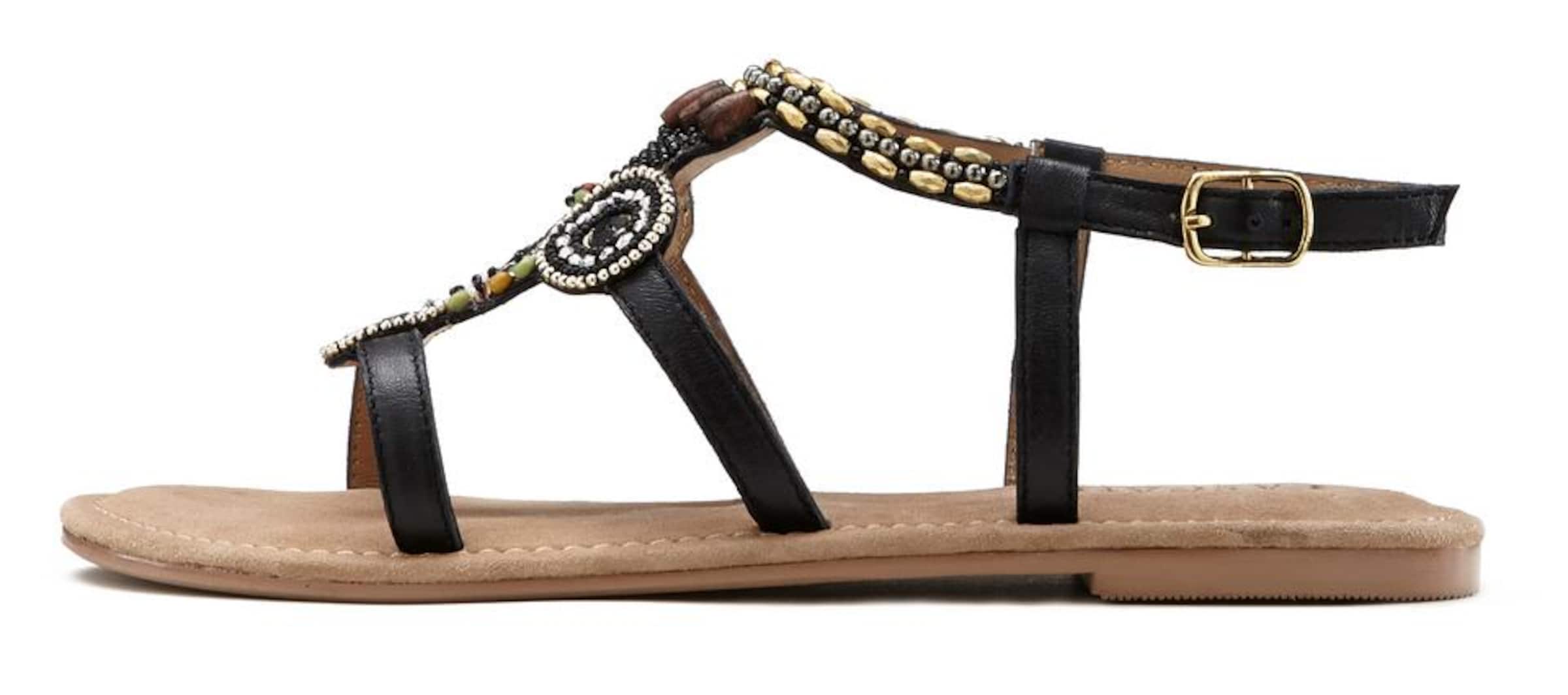 LASCANA Strap Sandals in Black: front