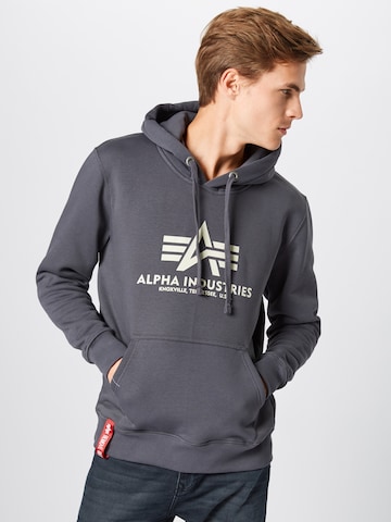 ALPHA INDUSTRIES Sweatshirt in Grau