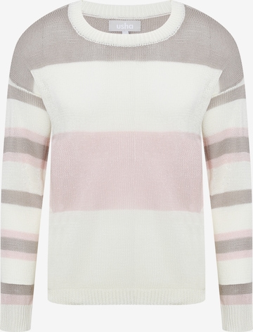 Usha Sweater in White: front