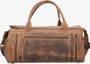 Sac de voyage GREENBURRY en marron : devant