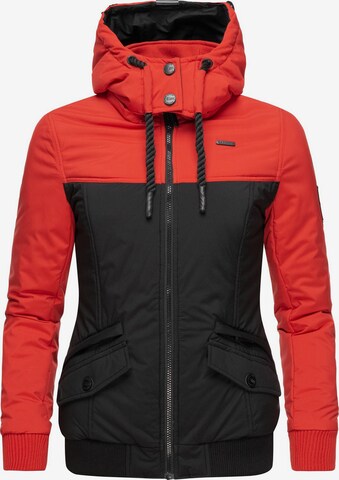MARIKOO Winter Jacket 'Sumikoo' in Red: front