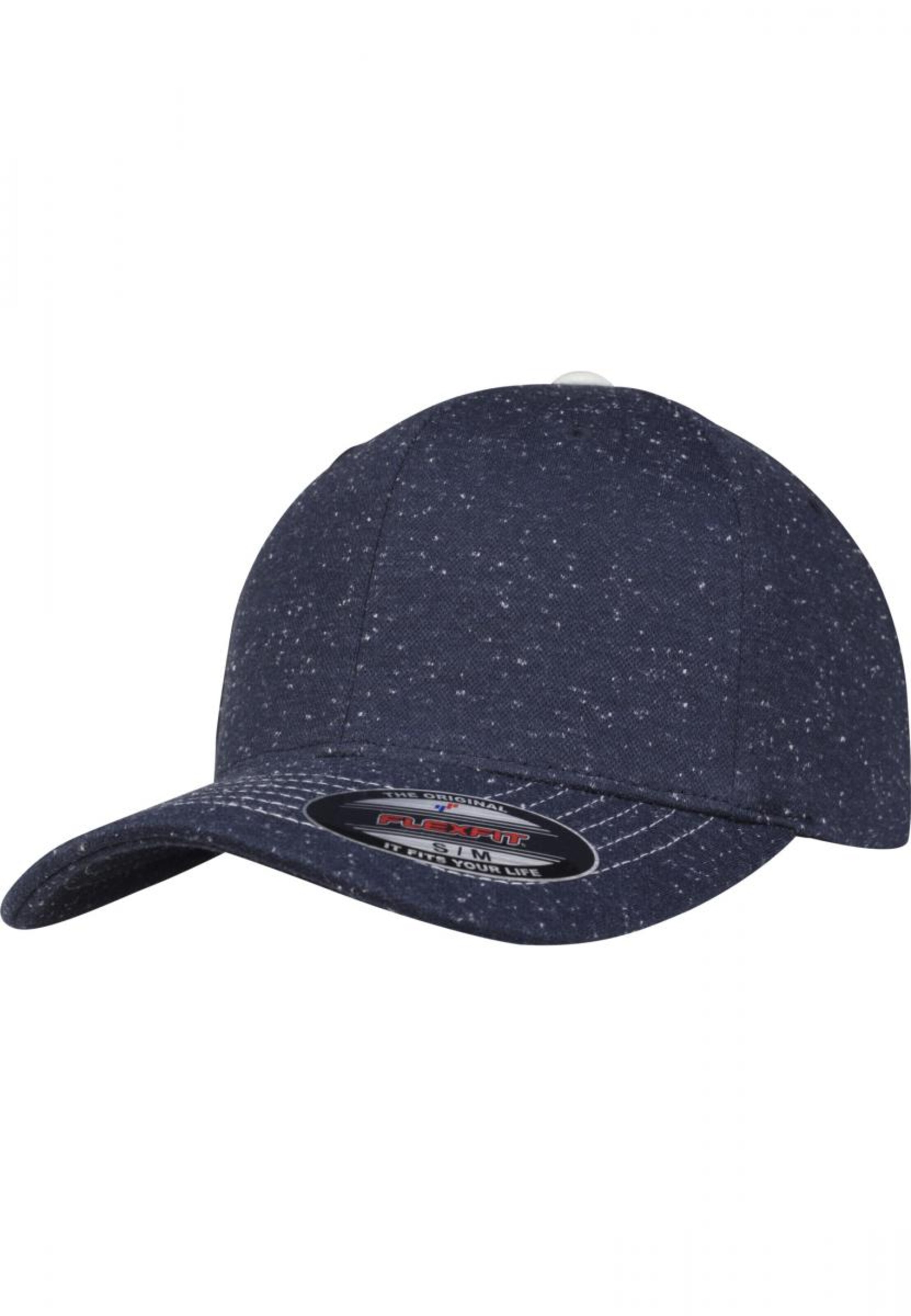 Flexfit Cap in Blau: Vorderseite