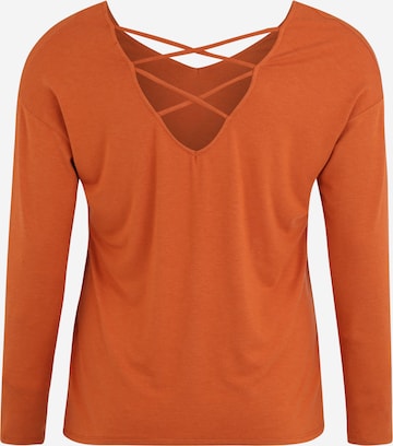 ABOUT YOU Curvy Shirt 'Lenio' in Orange