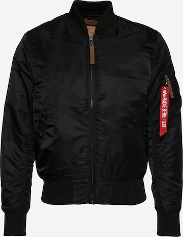 ALPHA INDUSTRIES Between-Season Jacket 'MA-1 VF 59' in Black: front