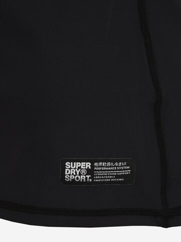 Superdry Top sportowy w kolorze czarny