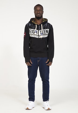 Sweat-shirt PLUS EIGHTEEN en noir