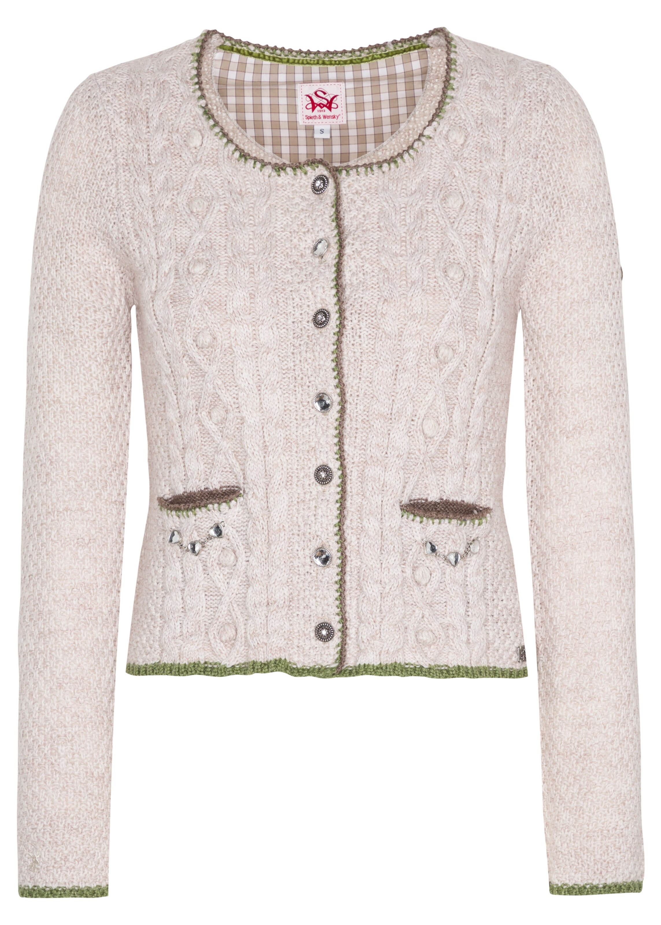 SPIETH & WENSKY - Strickjacke 'Aida' in creme