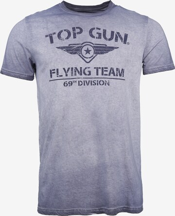 TOP GUN Shirt 'Ease' in Blauw: voorkant