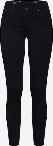 AG Jeans Skinny Jeans 'Legging Ankle' in Zwart: voorkant