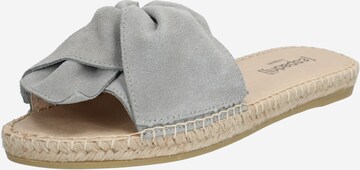 Mule 'Plage Boucle Velour' espadrij l´originale en gris : devant