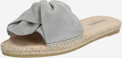 espadrij l´originale Pantoletter 'Plage Boucle Velour' i grå, Produktvisning