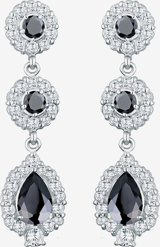 ELLI PREMIUM Earrings 'Tropfen' in Black: front