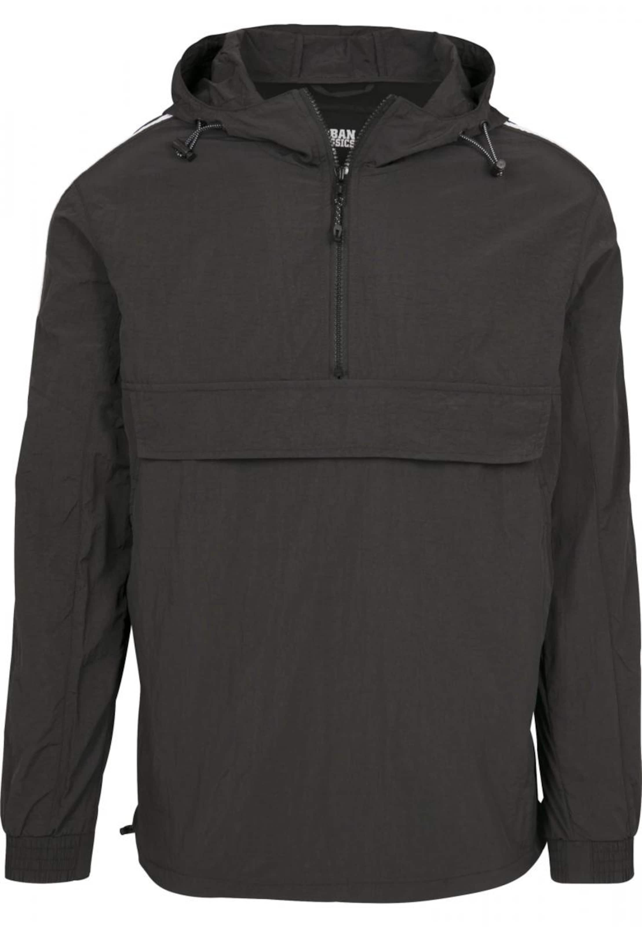 Urban Classics Övergångsjacka i svart: framsida