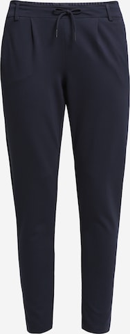 ONLY Slim fit Pleat-Front Pants 'Poptrash' in Blue: front