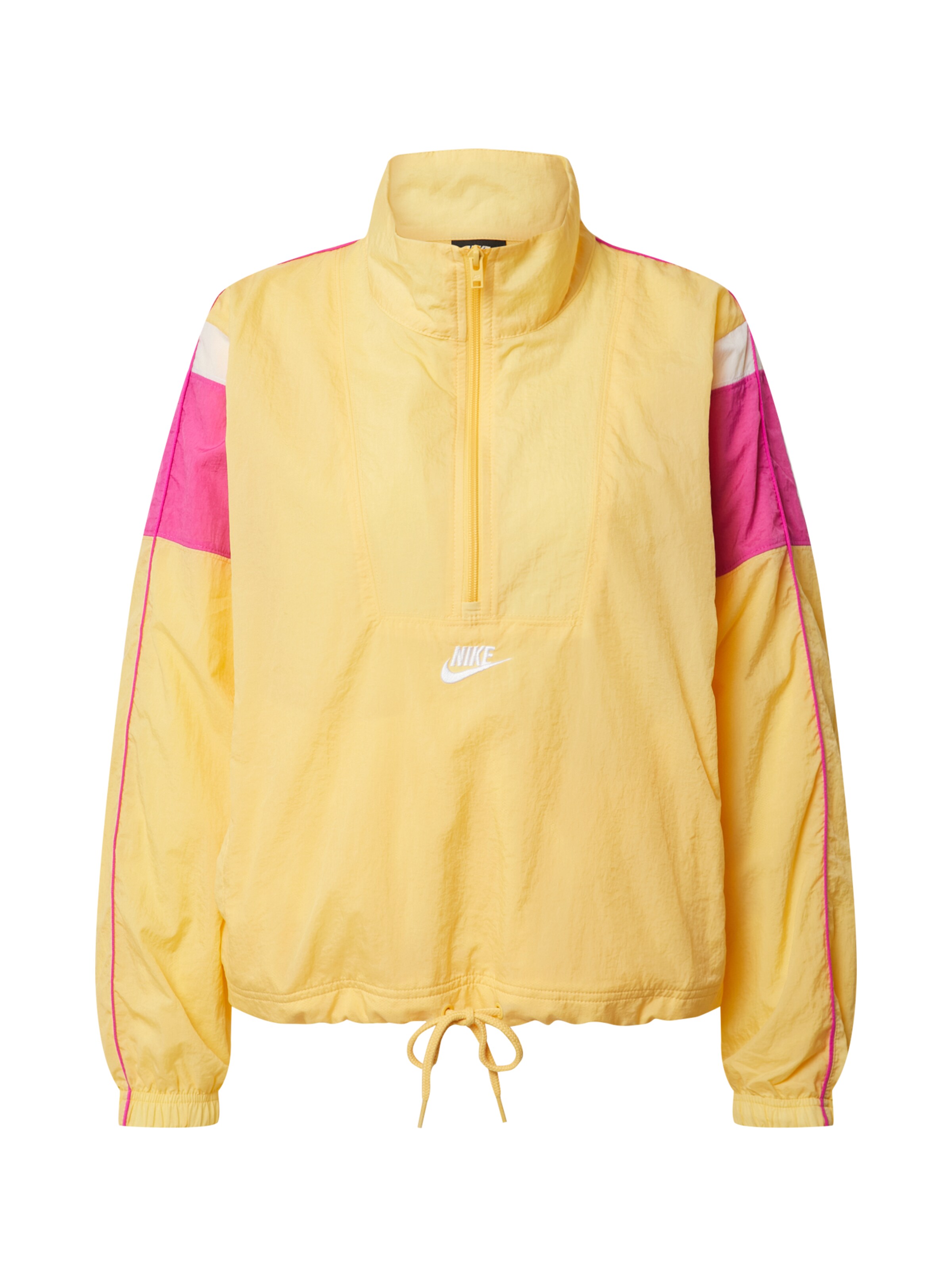 yellow nike half zip