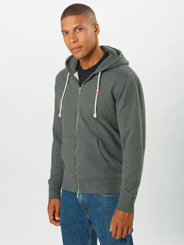 pilka LEVI'S ® Standartinis modelis Džemperis 'New Original Zip Up': priekis